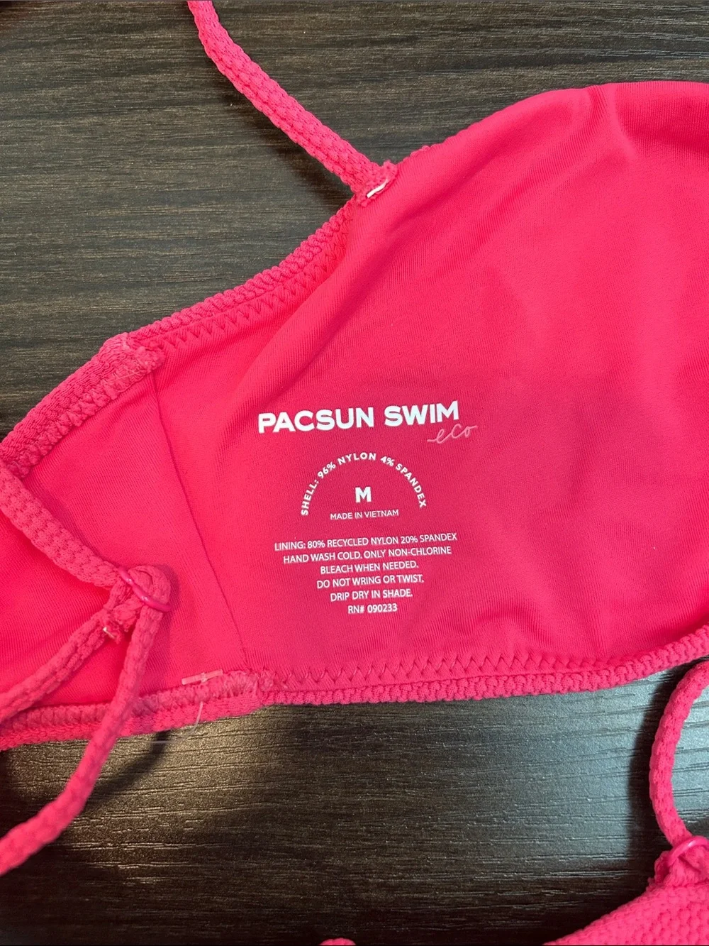 Bright Pink Bikini Top